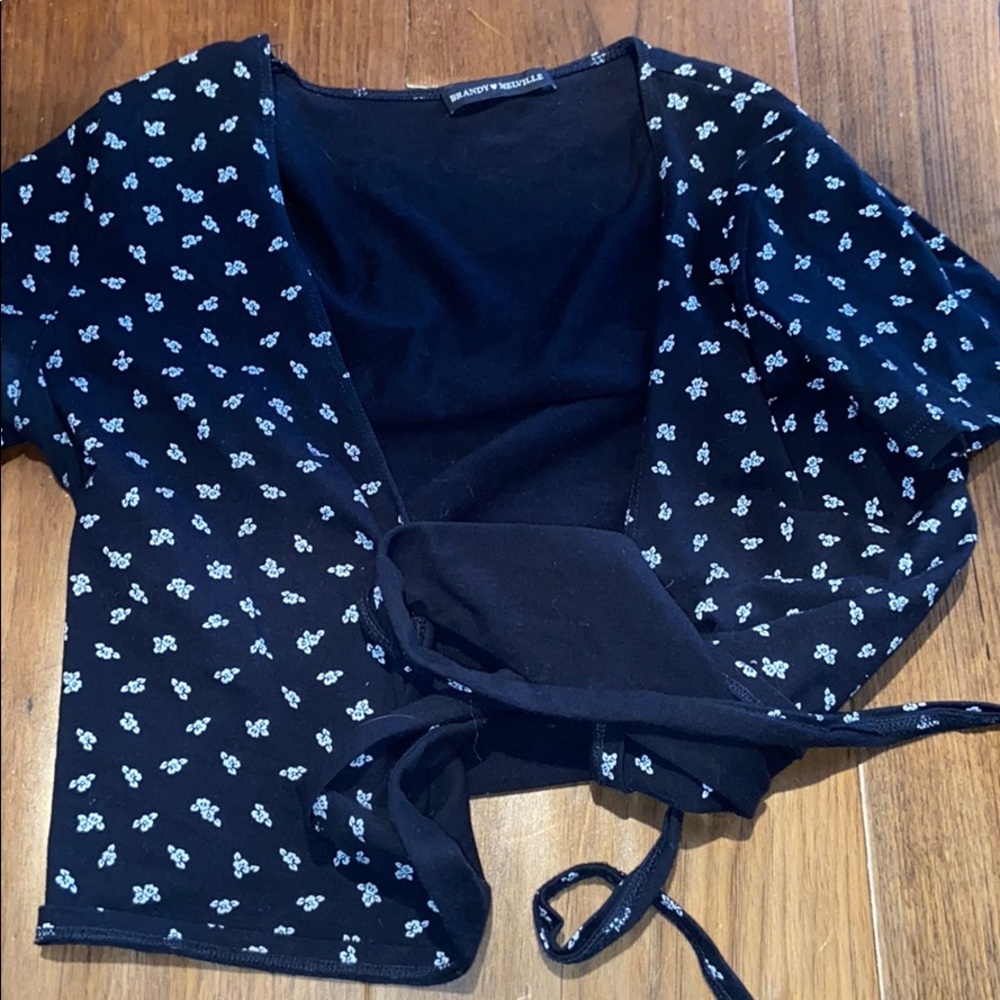 brandy melville wrap shirt